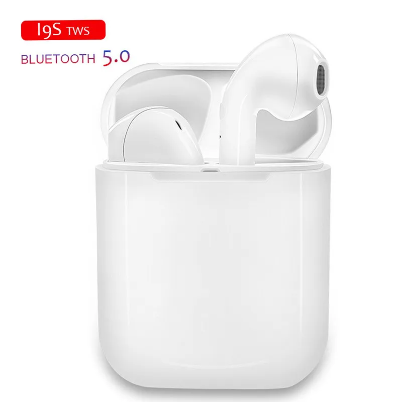 

New Air I9S TWS Bluetooth 5.0 Wireless Earphones Earbuds with Charge Box Pods for IPhone Samsung Xiaomi Huawei Moblie Phones