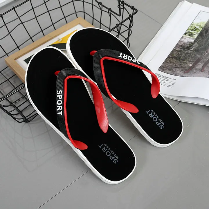 Flip-flops Beach Slim Sandal Shoes For Women Men Thick Sole Comfort Bath Outdoor Summer Proof Slippers (3)