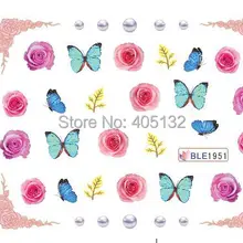 BLE1951-1961 20 листов/lot Смешанные ряды Симпатичные вода передачи деко ногтей Вода наклейки