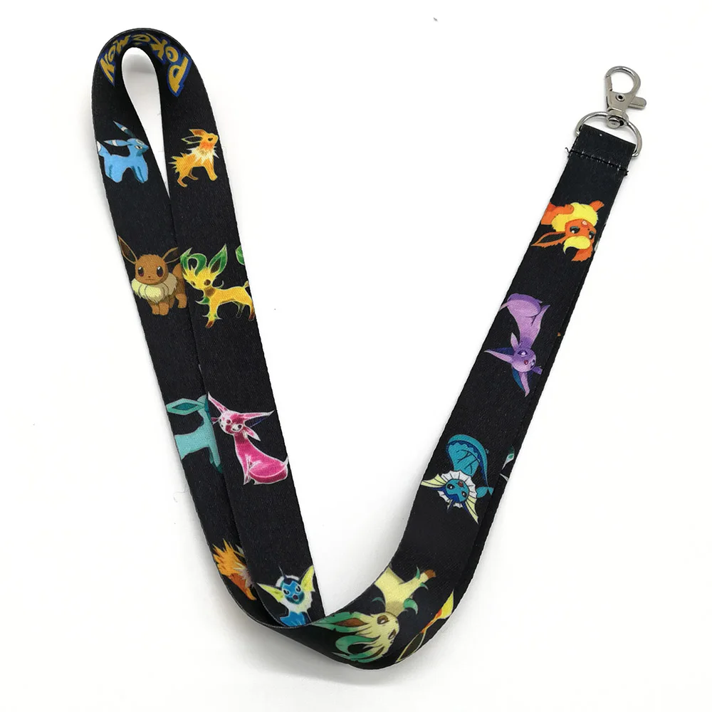 20/лот Espeon Umbreon Ash Ketchum Mewtwo Ho Oh Eevee Jolteon Flareon Lanyard Key Card ID Chain шейный ремень вечерние в