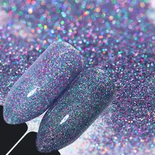 1,5 г голографический блестящий для ногтей холо-порошок лазер сияющий блеск хромированный пигмент для маникюра дизайн ногтей DIY украшение для УФ-геля
