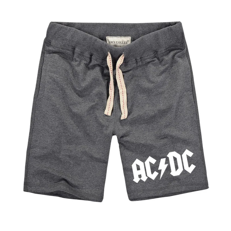 New Brand Men's Casual Shorts with Pocket ACDC Letter Printing Pure Cotton Shorts for Male Workout or Homewear Plus Size New Brand Men's Casual Shorts with Pocket ACDC Letter Printing Pure Cotton Shorts for Male Workout or Homewear Plus Size
