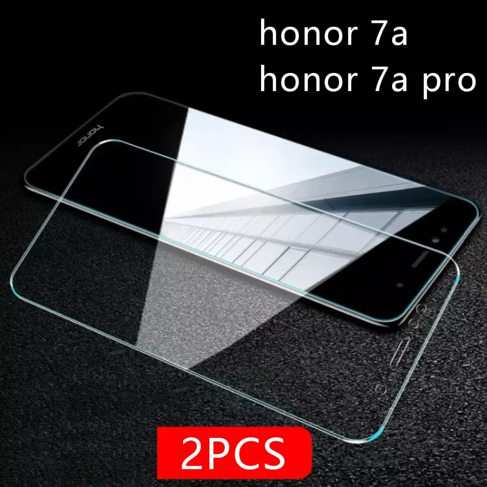 Закаленное стекло для Honor 7a Pro 2 шт. Защитное экрана телефона Защитная пленка Huawei 7 A