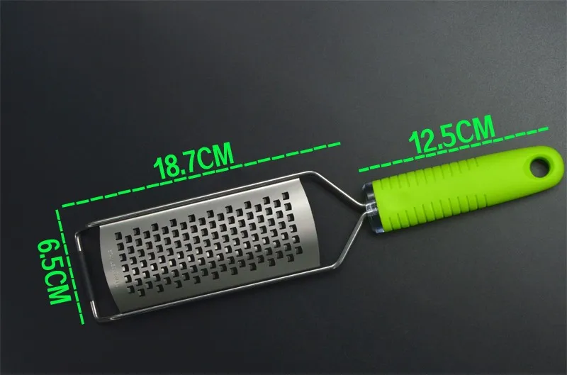 Из нержавеющей стали кухонные овощные терка для сыра микросамолет Терка лимон/терка для сыра с зеленой ручкой TPR