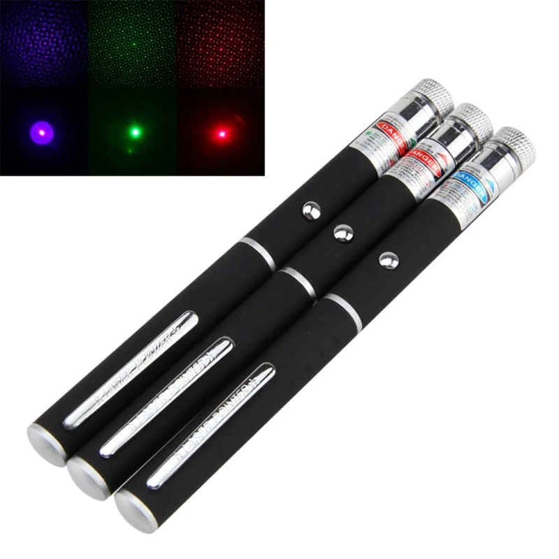 5mW 532nm Red/Green/Purple Light Laser Pointer Pen Starry Continuous Line Beam Laser Pen