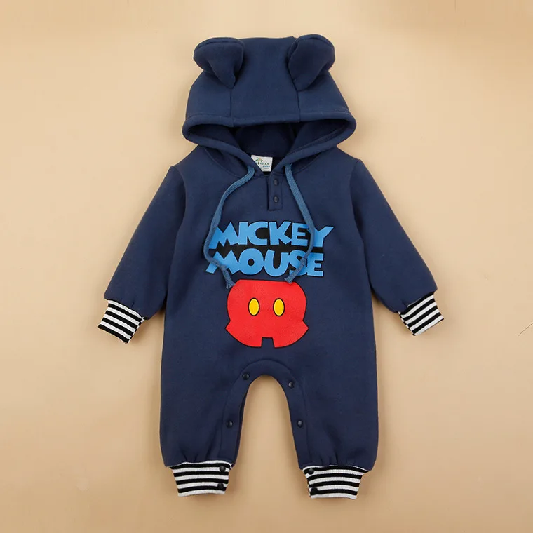 

2017 Winter Baby Girl Clothes Cute Rompers 1PCS Baby Unisex Romper Infant Boys Girls Long Sleeve with Hat HB021