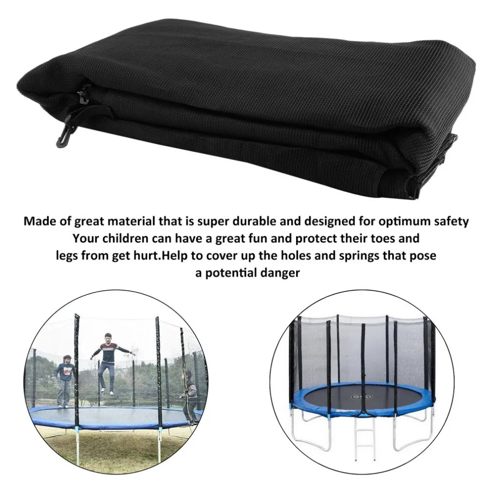 

14feet 8 Holes 427-430cm Trampoline Replacement Net Durable Trampoline Safety Protective Net Bundle Enclosure free shipping