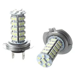 Фирменная Новинка 2 автомобиля H7 3528 SMD 68 светодио дный лампочки 12 В