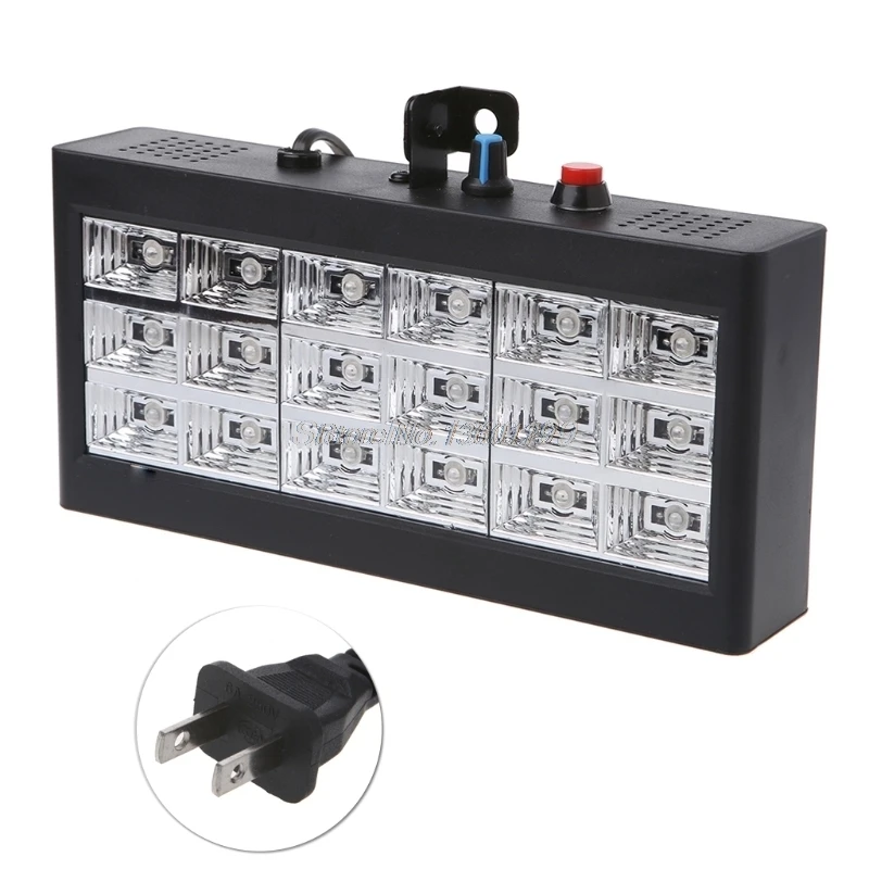 18 LED RGB كشاف ضوئي ضوء إحترافي ل DJ شعاع ضوء لنادي الديسكو KTV المرحلة حزب تظهر الاتحاد الأوروبي التوصيل 0-25 W