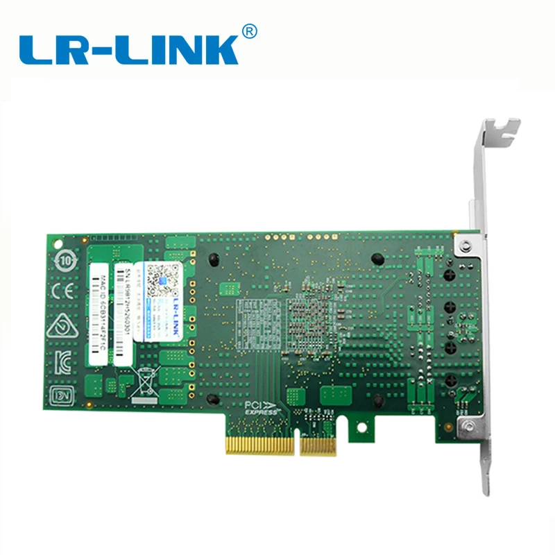 LR LINK LREC9712PF PCIe x4 Dual Port Fiber MM Gigabit Ethernet NETWORK CARD Broadcom 5715S based 4