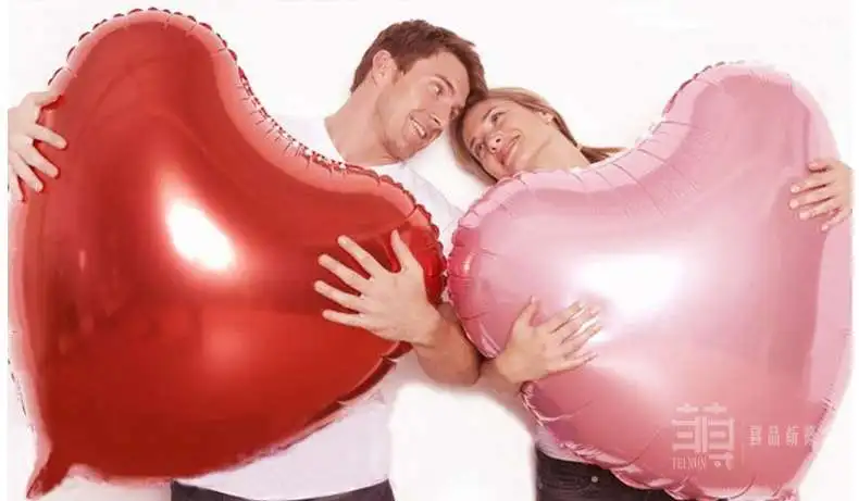 

2018 Rushed New Fashion Inflatable Toys Romantic Heart-shaped Aluminum Balloons Party Decorative Wedding Decoration Balloon