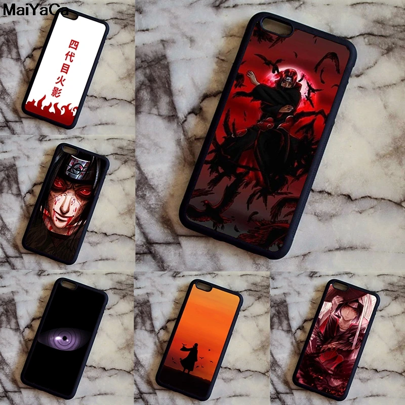 MaiYaCa Naruto Akatsuki Clan Cloud Symbol для iPhone 5C 5S 6S 7 8 Plus X XR XS MAX черный мягкий чехол телефона