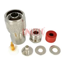 Шт. 10 шт. RF rg142 rg141 rg303 lmr195 кабель n обжимной адаптер 50ohm n мужской тип rg58 разъем