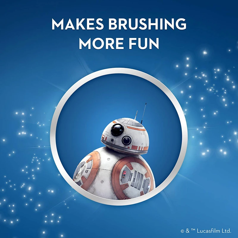 Зубная щетка OralB Детская электрическая мягкая вращающаяся с мультяшным рисунком
