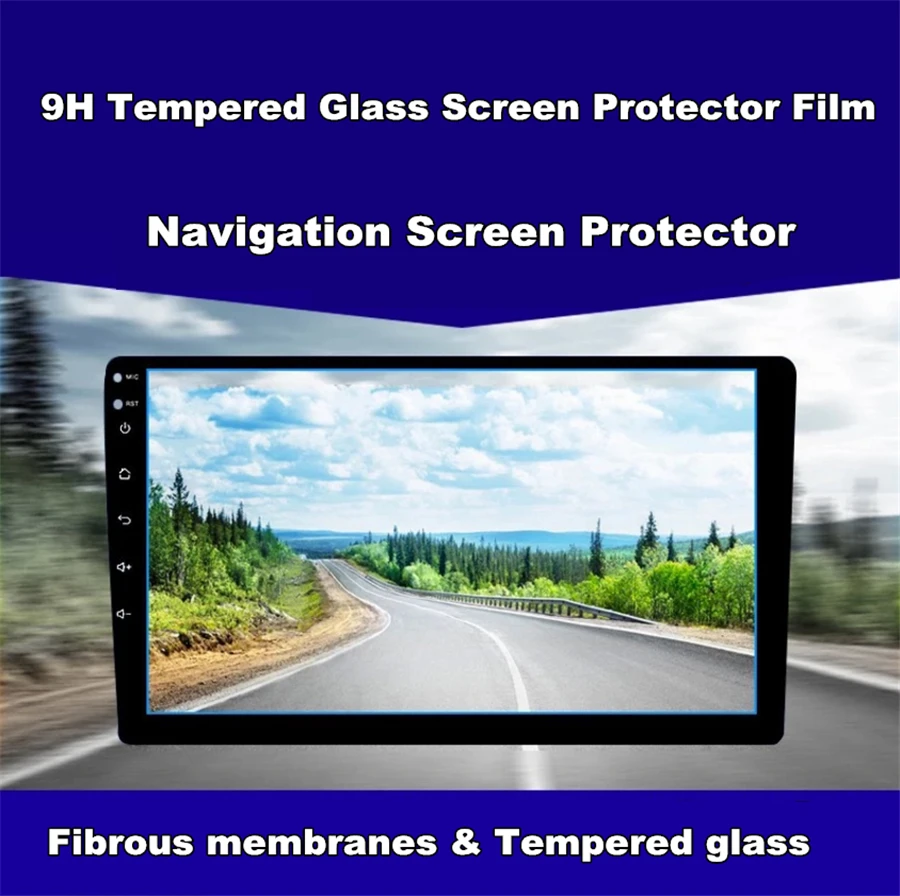  10.1 Inch Car Radio car DVD GPS Navigation Tempered Glass Protective Film Sticker 9H Tempered Glass