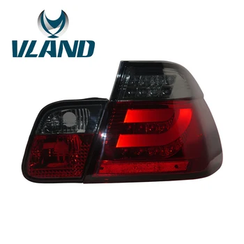 

VLAND Factory For Car Tail Lamp For E46 Taillight 4 Doors 2001-2004 For 320i 328i LED Tail Light With DRL + 100% Waterproof 12V