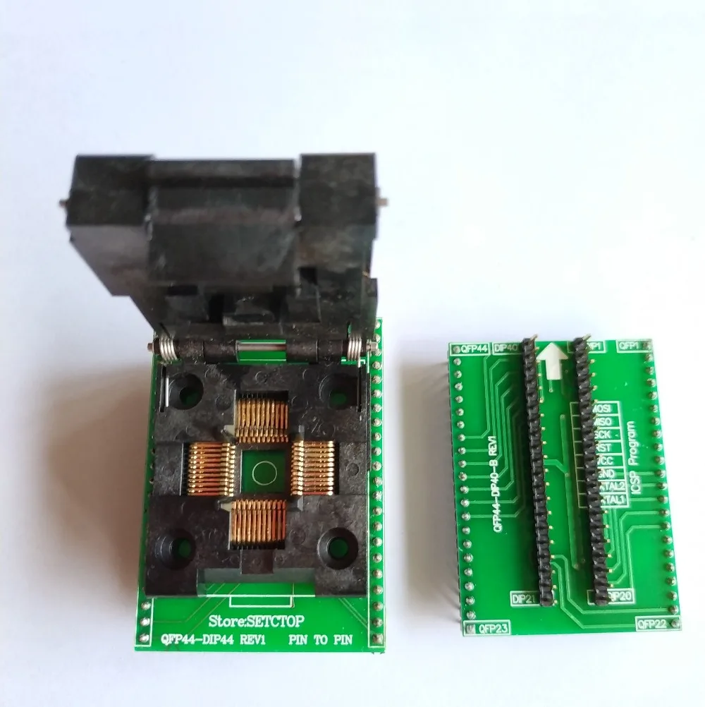 LQFP44 TQFP44 К DIP40/TQFP44 к DIP44 2 в 1 разъем QFP44 Adpater IC чип программист atmega16 atmega32 lqfp AVR программист