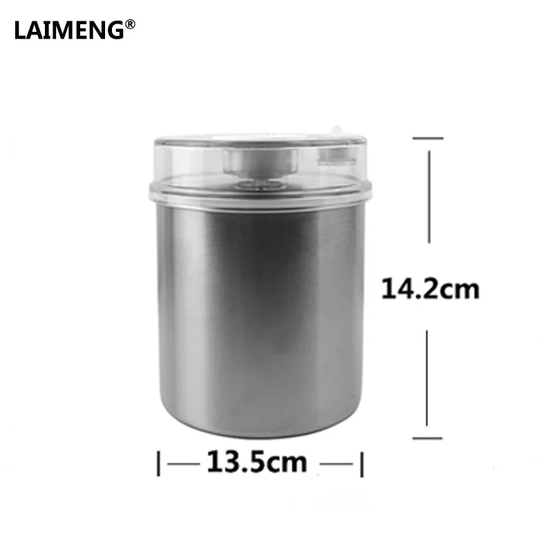 

Laimeng Food Vacuum Containers Stainless Compatible With Vacuum Pump Vacuum Sealing Machine 1000ML Free Shipping S162
