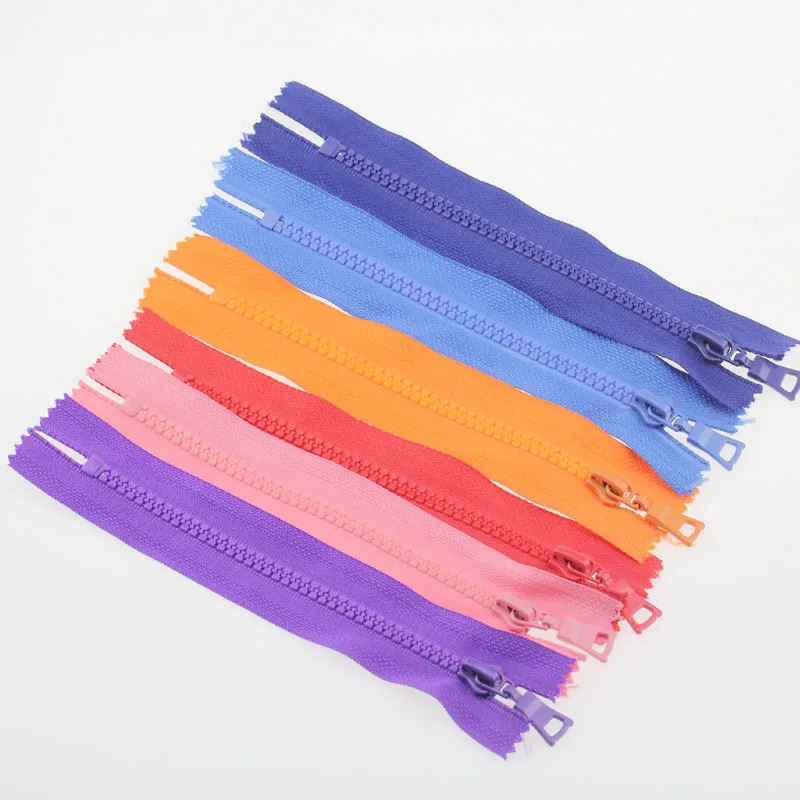10Pcs-15-20-25cm-5-Closed-end-Resin-zippers-colourful-for-pocket-doll-Handmade-Sewing-Bag