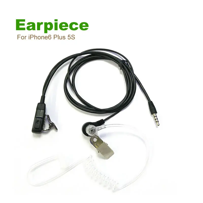 

2pcs FBI Police Acoustic Tube Earpiece Headset For iPhone6 Plus 5S Samsung S4 S5 Note2 Note3 HTC For HUAWEI Cell Phones
