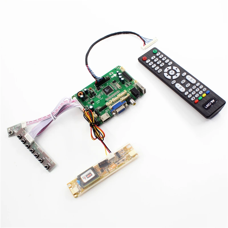 Аудио VGA AV USB HDMI совместимых с ЖК-дисплей плата контроллера 18 5 дюймов 1366X768 5V 2