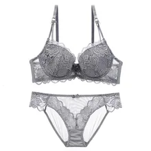 Стиль сексуальный кружевной женский бюстгальтер комплект нижнего белья женский пуш-ап бюстгальтер тонкая чашка женское белье большого размера 32-38ABCD
