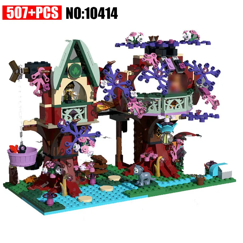 

10414 507Pcs Elves Treetop Hideaway Emily Jones Building Bricks Model Building Kits Toy For Children Compatible 41075