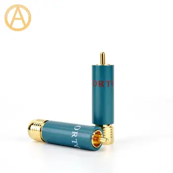 

High Quality ORTOFON RCA Plug Connector Self-Locking For HIFI ORTOFON 8NX OFC Audio RCA Cable 11mm Diameter
