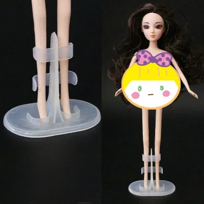 

5pcs/lot Doll Stand Display Holder For Dolls Stands Doll Accessories Doll Support Leg Holders Transparent