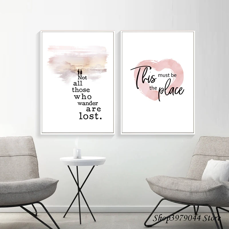 

Canvas Art Posters And Prints Abstract Painting Pink Wall Poster Nordic Decoration Home Paintings For Living Room Wall Unframed