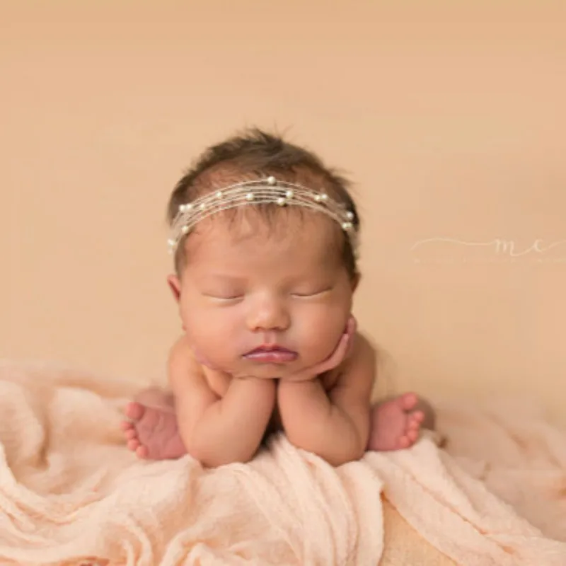 baby girl pearl headband