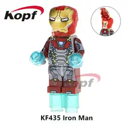 Super Heroes одной продажи Железный человек Ironman видения Капитан Америка танос куклы человека-паука строительные блоки Детский подарок игрушки
