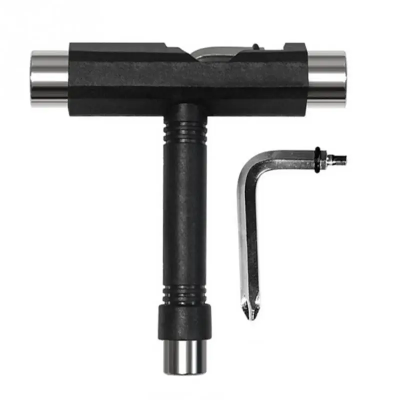 new Skateboard Wrench T-shape Multifunctional Roller Skate Heavy Duty Wrench Multi T Tool With Mini Wrench Black new Skateboard Wrench T-shape Multifunctional Roller Skate Heavy Duty Wrench Multi T Tool With Mini Wrench Black