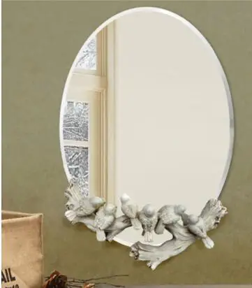 

Bathroom mirror.. The mirror is dressing