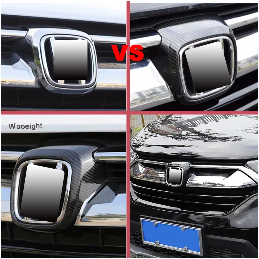 1Pc Front Grille Grill Emblem Badge Logo Frame Chrome Cover Trim Car Styling Decoration Accessories For Honda CRV CR-V 2017 2018 (8)