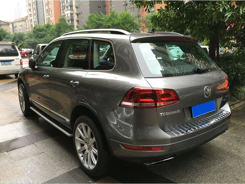 Автомобильный Стайлинг для VW Touareg задний фонарь 2011- Touareg светодиодный задний фонарь задний багажник крышка лампы drl+ сигнал+ тормоз+ обратный