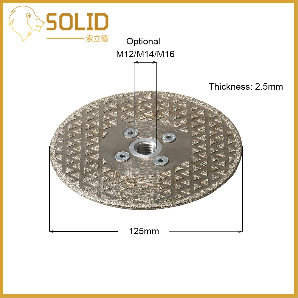 125 мм Алмазный шлифовальный режущий диск M14 фланец Алмазный диск колеса для Гранит Мрамор 40 #1 шт