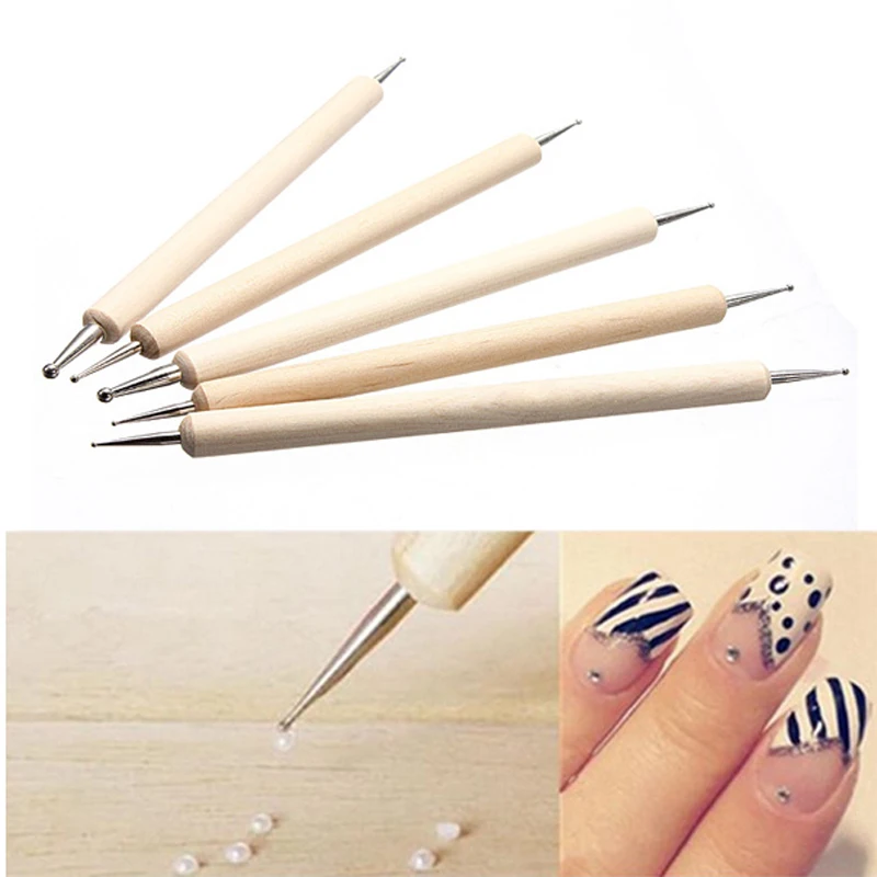 1 Набор для рукоделия, инструменты для дизайна ногтей, Кристальные бусины, ручка для раскрашивания, профессиональный маникюр, многоцветная кисть для ногтей, полировка, покраска, карандаш