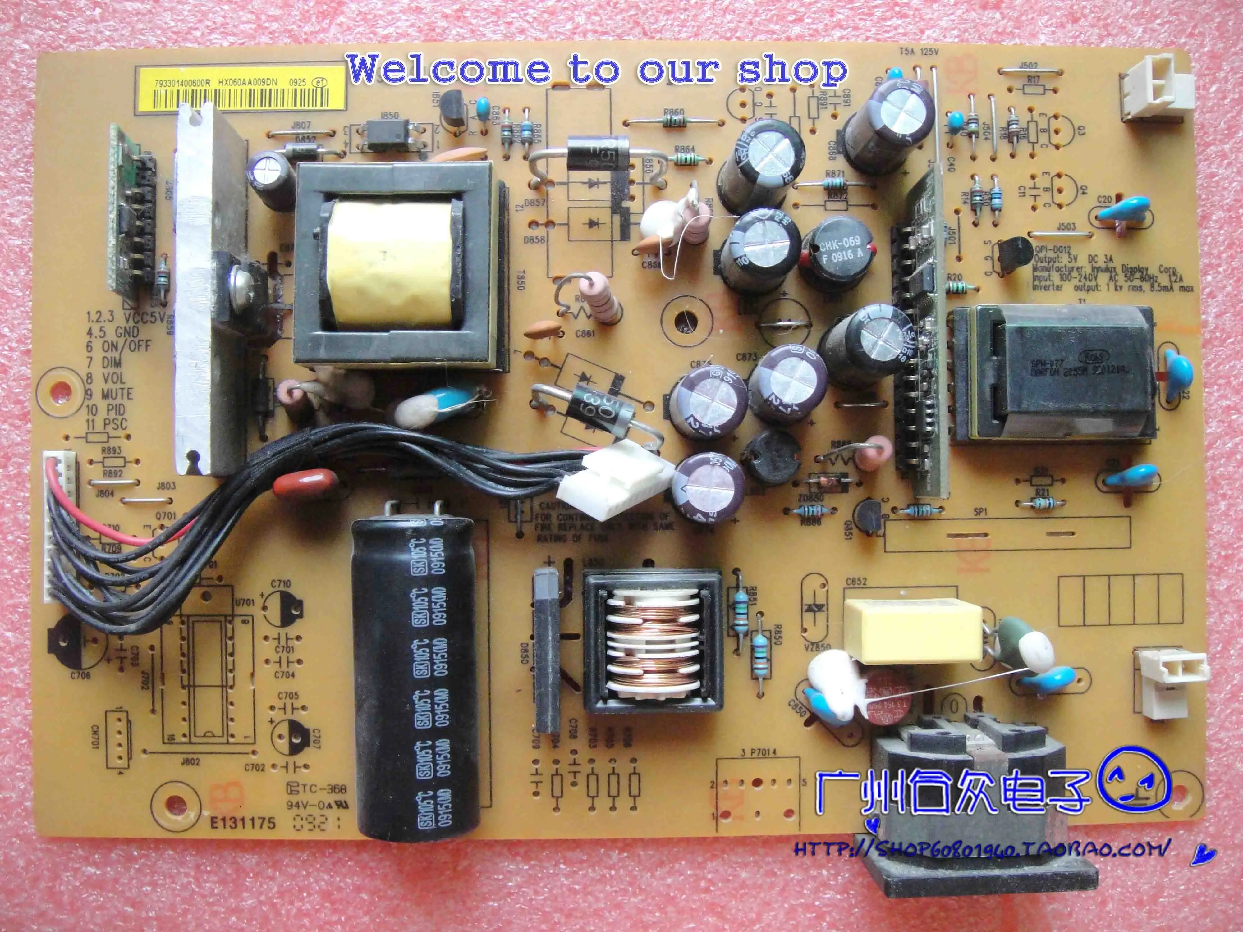 

191E1 191E AOC 991SW Power Supply Board 492991400100R ILPI-171