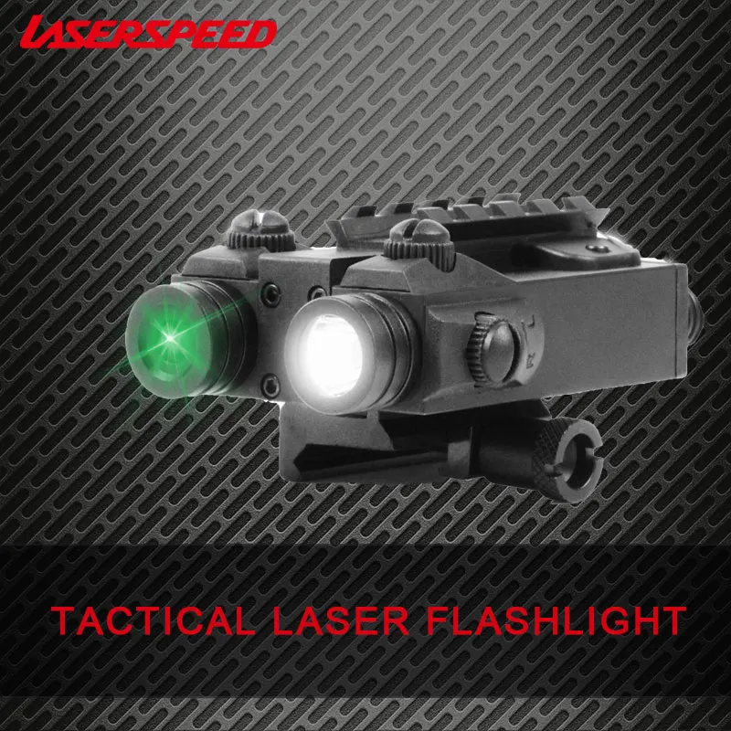 

Laserspeed LS-CL4-G Green Laser Sight with LED Light Combo Tactical Green Laser for Hunting Shooting Weapon Sights