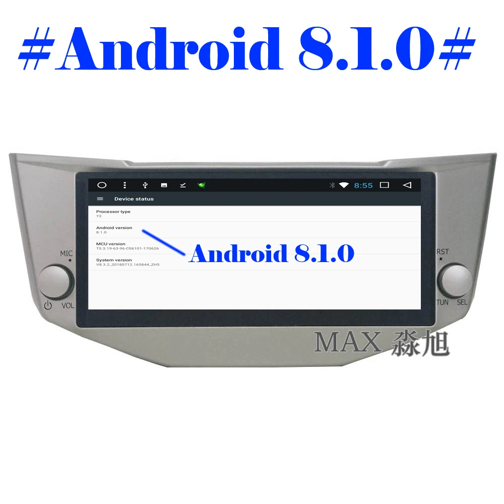 Clearance MAX  Android 8.1.0 GPS Navigation System For Lexus RX330/RX200/RX350 Car Radio RDS Bluetooth Call/Music WiFi 4G SWC Free Map 5