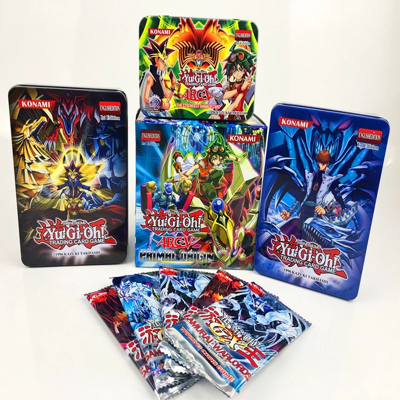 Yugioh 288 шт набор с коробкой yu gi oh Аниме игровая коллекция карт детские игрушки для мальчиков