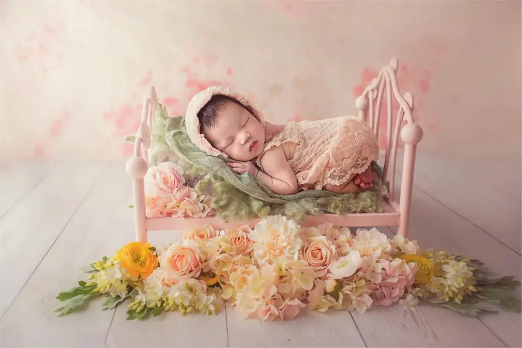 Новорожденный реквизит для фотосъемки кованого железа детская кровать для принцессы Младенческая Милая кроватка реквизит для фотосессии
