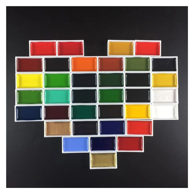 ZIG Kuretake Solid Watercolor Paint Professional Painting Single Piece Color Paints Japan