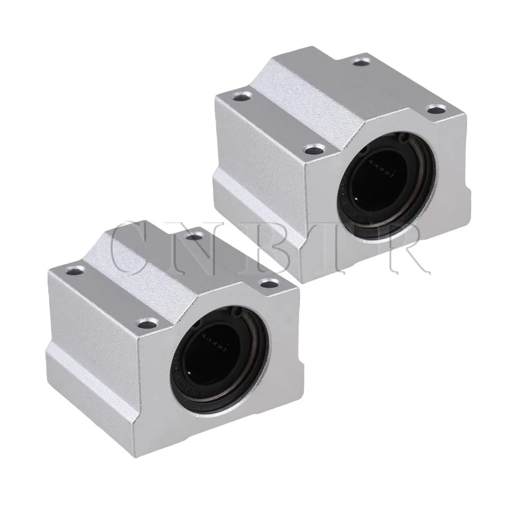 

CNBTR 2pcs SC16UU Linear Motion Ball Bearing CNC Slide Bushing 50mm Length