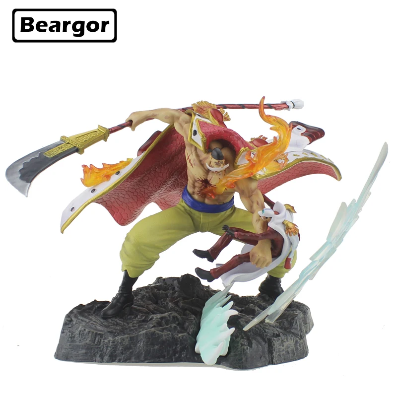 

NEW Big 9" One Piece GK Edward Newgate VS Sakazuki Statues Boxed 22cm PVC Anime Action Figure Collection Model Doll Toys Gift