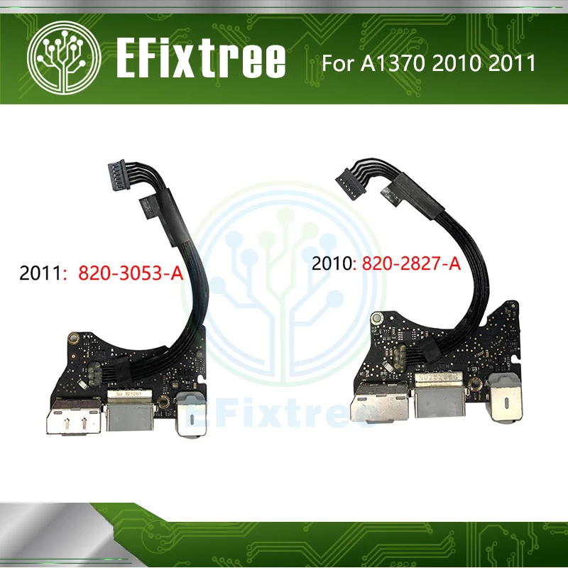 

Original 820-2827-A 820-3053-A For MacBook Air 11" A1370 DC-IN USB Audio DC Power Jack Board MC505 MC506 EMC 2393 2010 2011