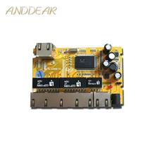 OEM/ODM 5 портов 10/100/1000M набор микросхем Realtek гигабитный коммутатор 5/6 civil grade промышленный модуль pcba сетевой коммутатор poe ethernet hub