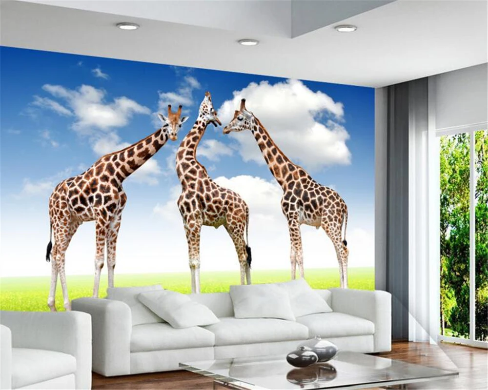 beibehang grass giraffe 3 d wallpaper photo home decoration mural beibehang grass giraffe 3 d wallpaper photo home decoration mural