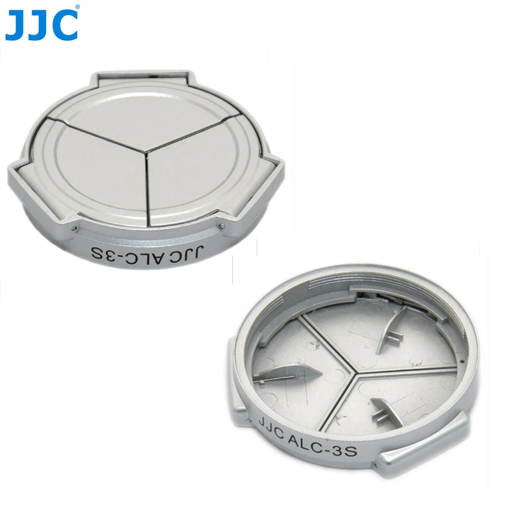 

JJC Camera Silver Self-Retaining Open Close Protector Auto Lens Cap for PANASONIC DMC-LX3/Leica D-Lux4 (silver)